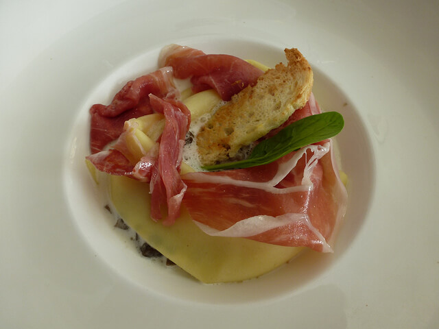 Ravioli au Saint-Félicien et jambon cru