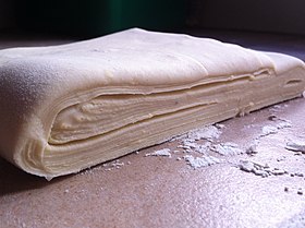 La Pâte feuilletée fabriquée avec du beurre de Tourage