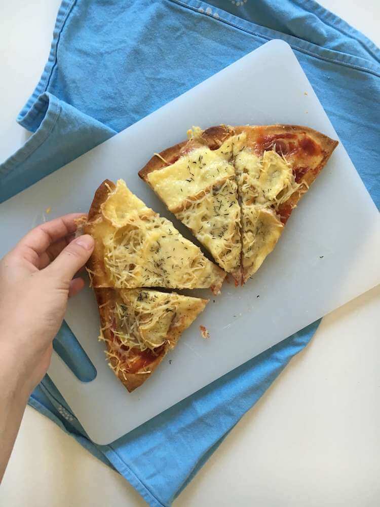 Pizza reblochon