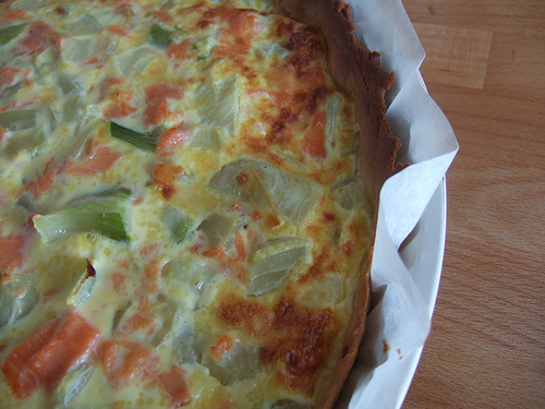 Quiche au saumon et aux fruits de mer