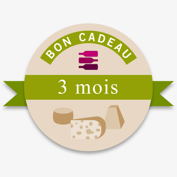 Bon Cadeau 3 Mois Offre Vin-Fromages